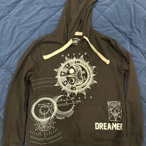 Dreamer Graphic Hoodie in Black and White